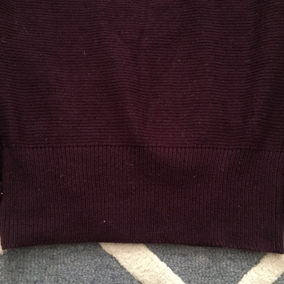 Eggplant cozy knit sweater with button shoulder - Picture 7 of 7